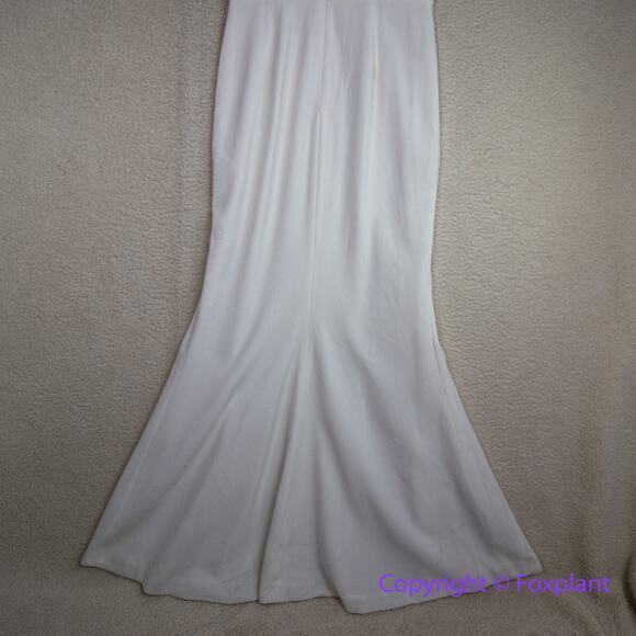 New! Dress the Population Monroe Side Slit sweetheart Gown White Bridal, size L - Picture 10 of 16